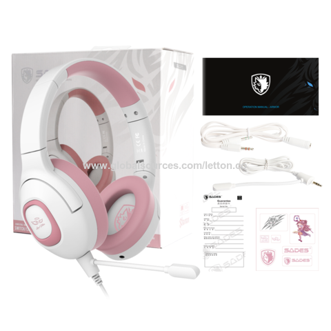 Sades discount pink headset