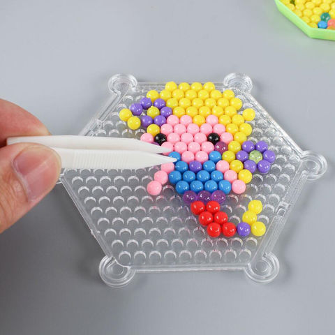 Buy Wholesale China Educational Toy Colorful Water Spray Fuse Beads With  Tweezers Peg Mat Aqua Perler Sticky Beads & Fuse Beads at USD 3.98