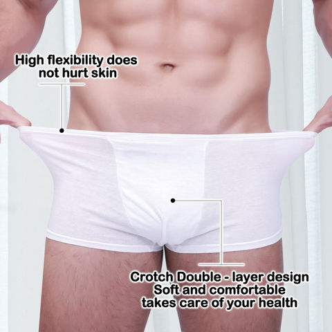 Achetez en gros Slip Boxer Jetable En Coton Pour Hommes, Sous-vêtements  Stériles Emballés Individuellement Pour Spa Et Voyage Chine et  Sous-vêtements Jetables Pour Hommes à 0.4 USD