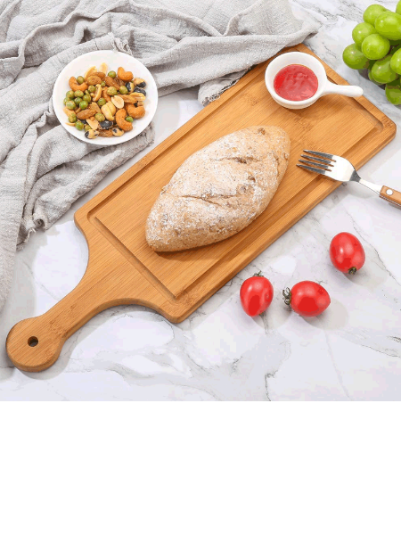 Heart Bamboo Kitchen Food Cutting Chopping Cheese Bread Food Serving Tray Plate