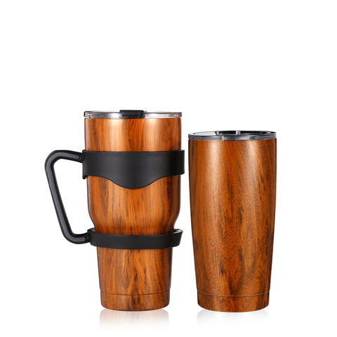 Buy Wholesale China Wood Grain Stainless Steel Cup 20oz 30oz Wine
