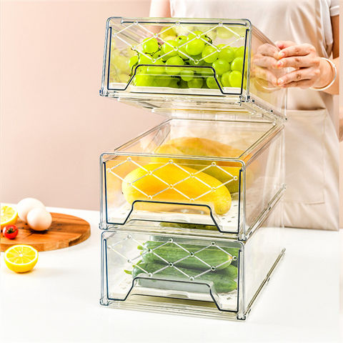 Buy Wholesale China Kitchen Refrigerator Thickened Clear Frozen Food  Storage Container With Airtight Lid & Refrigerator Storage Box at USD 5