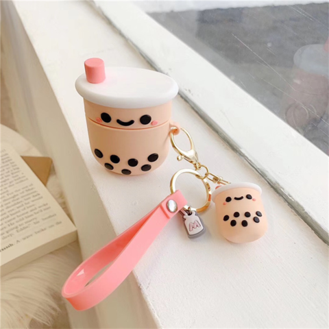 Buy Wholesale China Cartoon Cute Cat Keychain Milk Tea Cup Liquid Keychain  Boba Keychain Quicksand Sequin Key Ring & Boba Keychain at USD 0.21