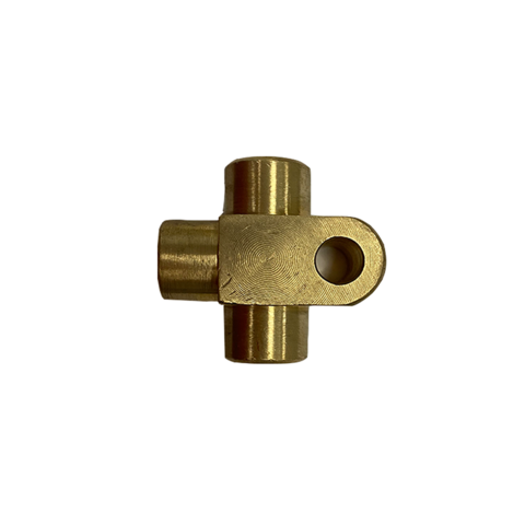 China Metal Turned Parts Hardware Accessories Cross-shaped Pipe Fitting ...