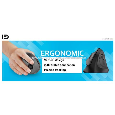 Ergonomische 2.4G Wireless Maus mit Trackball, 1600 DPI, für Gaming & Büro - Top Angebot!