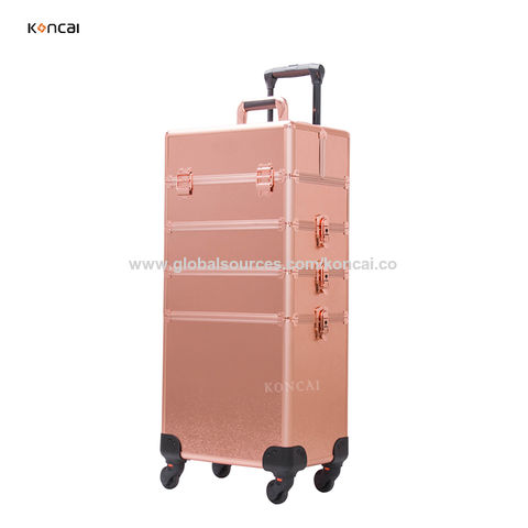 Buy Wholesale China Professional 2 In 1 Trolley Beauty Luggage Nylon  Rolling Cosmetic Bag Travel Makeup Train Case & Makeup Trolley Case at USD  63