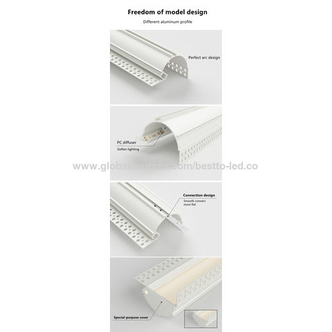 Bendable Aluminum Channel Holder For Silicone Profiles