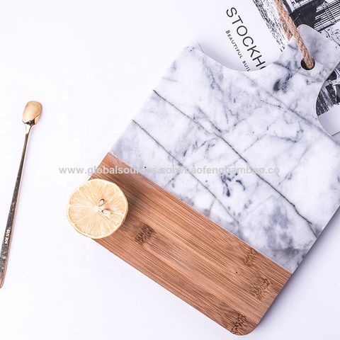 Buy Wholesale China Solid Wood+marble Stone Cutting Board