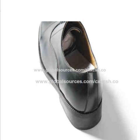 Full Grain Leather Rubber Outsole Military Army Black Officer Shoes - China Leather  Shoes and Men Shoe price