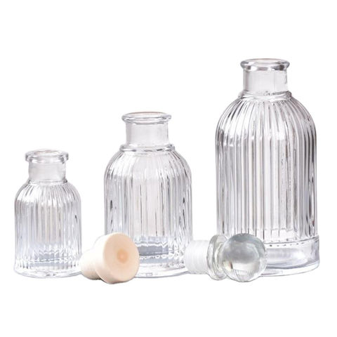 Klar, Aroma Reed Diffuser Glas Flasche mit verschiedenen Deckel