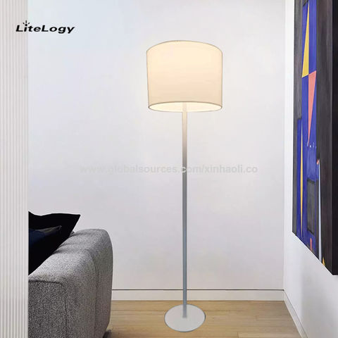 Silver Black White Modern Design LED Floor Lamp