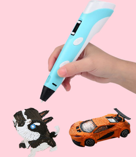Buy Wholesale China 3d Printing Pen With Display - Includes 3d Pen, 3  Starter Colors Of Pla Filament, Stencil Book & 3d Printing Pen at USD 5.6