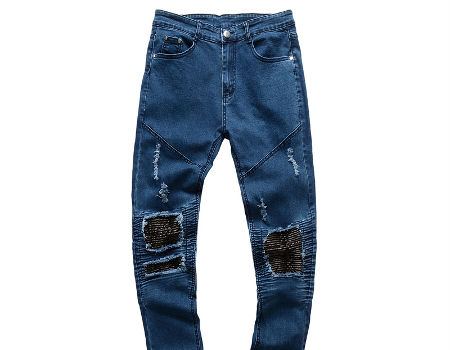 Custom Men Jeans Pants Wholesale Price Male Ripped Pants With