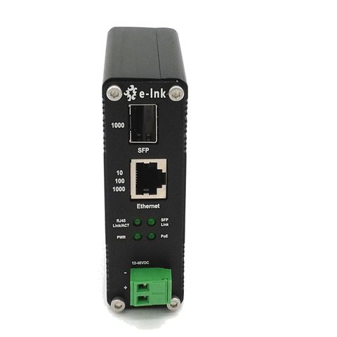 China 10/100/1000Base-T to 1000Base-X SFP Industrial Hardened PoE Media ...