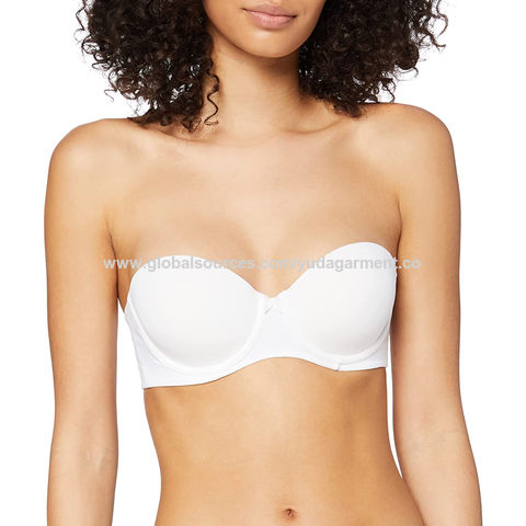 One Piece Strapless Bras Sexy Push Up Half Cup Brassiere Seamless Soft  Invisible Bras 