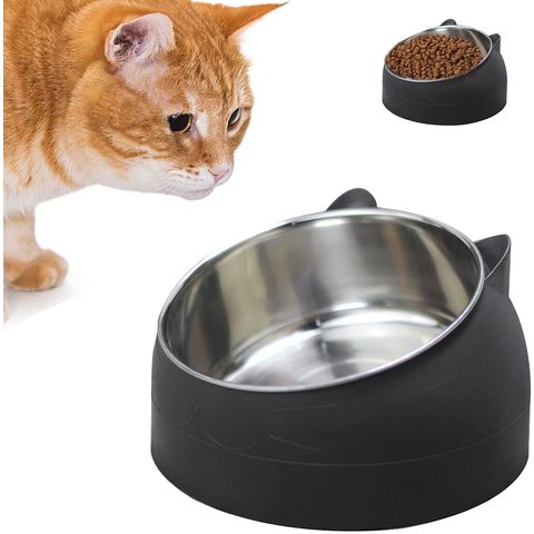 Stainless Steel Cat Bowl 200ml Cat Water Bowl Multifunction Food And Water  Bowl Pink