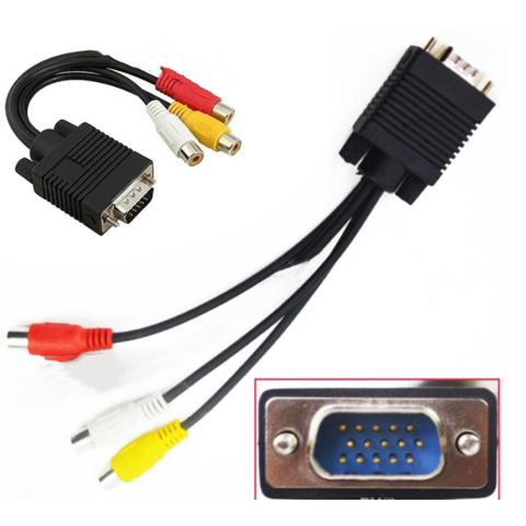 Vga To Rca Cable Vga To Tv S Video 3 Rca Pc Computer Av Adapter Cable Vga Connector Rca Connector Computer Av Adapter Cable Buy China Vga To Rca On Globalsources Com