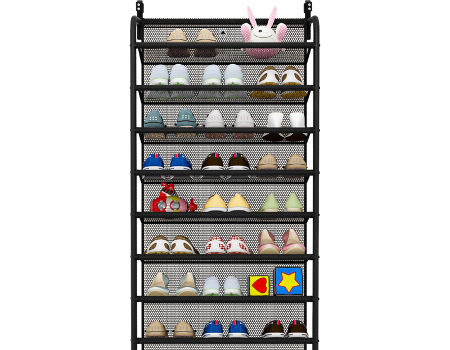 Over the Door Shoes Hanger Racks 10 Tier Foldable Wall Mounted Shoe Rack For Home Entryways supplier