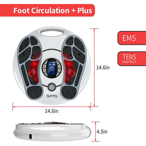 Foot Massager Machine EMS Feet and Legs Tens Unit Machine for Pain  Neuropathy 