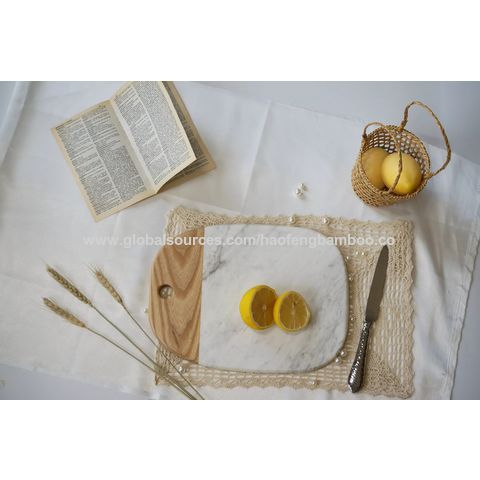 Buy Wholesale China Solid Wood+marble Stone Cutting Board