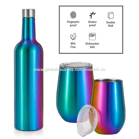 Buy Wholesale China Stainless Steel Water Bottle Bulk 25oz Wine