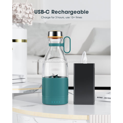 Buy Wholesale China Usb Rechargeable Portable Smart Water Bottle Juicer  Blender Shaker Bottle Cup & Personal Bottle Blender at USD 12.9