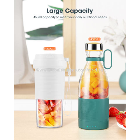 Buy Wholesale China Fashionable Usb Rechargeable Portable Juicer Blender  Protein Shake Bottle Cup Protein Shaker & Portable Usb Juicer at USD 4.9