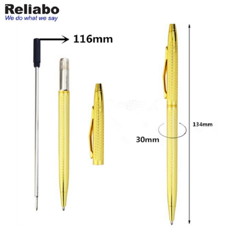 Metal Ballpoint Gold Pen, 5 Pieces Retractable Slim Ballpoint Pens Metallic  Ballpoint Pens, Home School Office Supplies Gift For Business Office Stude