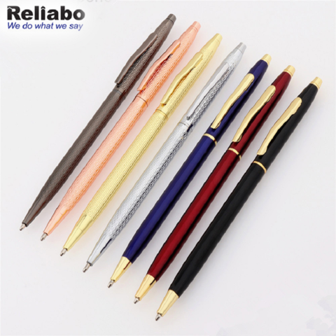 Metal Ballpoint Gold Pen, 5 Pieces Retractable Slim Ballpoint Pens Metallic  Ballpoint Pens, Home School Office Supplies Gift For Business Office Stude