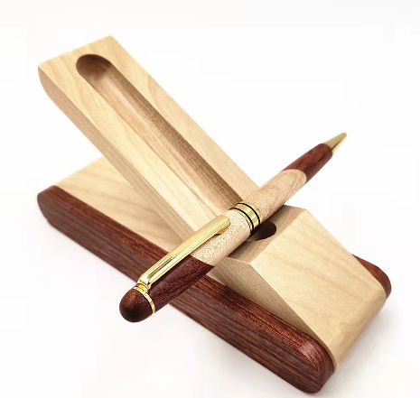 Best Wooden Gel Pen Gift Set with Handmade Rollerball Designer Pen Holder  Box and Refills, Business Ballpoint Pen with Fancy Journaling Pen Display