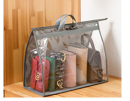 clear purse storage boxes