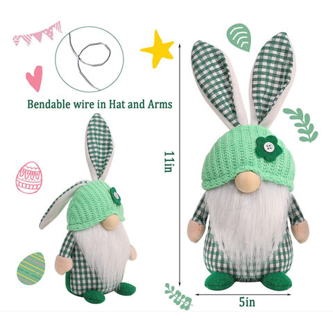 Achetez en gros Décorations De Gnomes Aster, 2 Pièces En Peluche Lapin De  Pâques En Peluche Lapin Suédois à La Main Chine et Lapin Nain Mignon De  Pâques Sans Visage à 5.99