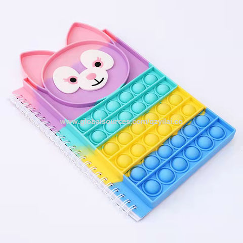 China Silicone bubble cover Spiral notebook Reliver Stress Push Bubble ...