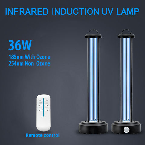 China AI Intelligent Timing Quartz Glass 38W UV Germicidal Lamp With ...