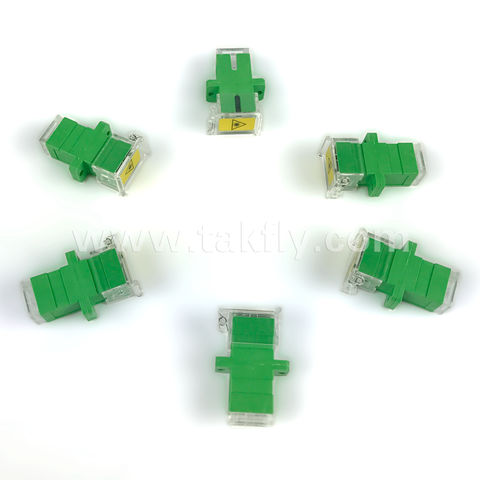 China Transparent Dust Cap SC/APC SM SX with Flange Shutter Adapter on ...