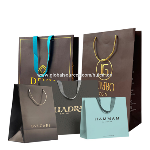 Bulk Buy China Wholesale Paper Bag,high Quality One Coated Paper Gift Bags  Custom Logo $0.6 from Guangzhou Huicai Garment Accessories Co.,Ltd