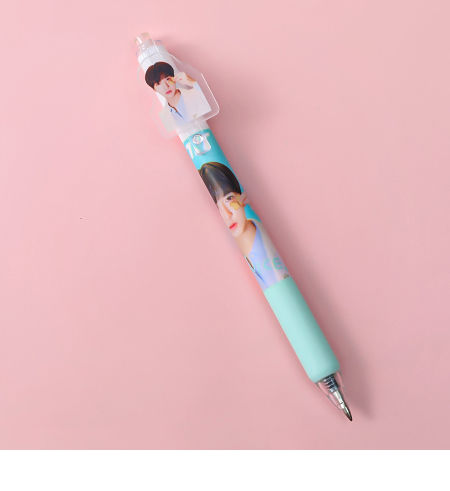 New 1Pc Funny Emoji Face Ball Pen Emoticon Kids Stationery Novelty Blue ink Pen 