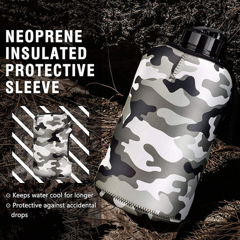 2Pieces Water Bottle Sleeve 16oz Neoprene Insulated Drink Bottle