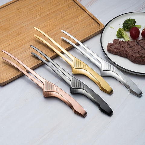 Scissor Tongs Barbecue BBQ Grill Pastry Tongs Baking Cooking Clamp