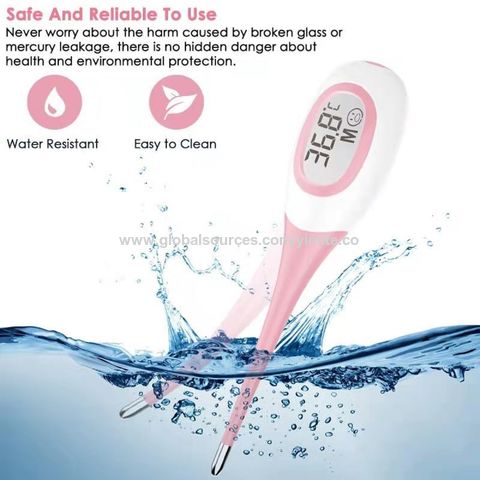 Digital Underarm Thermometer, Celsius And Fahrenheit Two Displays, Soft  Tip, Oral Body Temperature Outlet, Adult And Child Thermometer