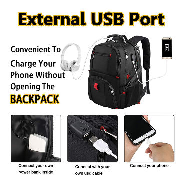 high sierra loop tech backpack usb port