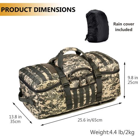 60l Tactical Travel Military Molle Duffel Bag Luggage Suitcase Hiking  Camping Outdoor Rucksack Back $28.56 - Wholesale China Rucksack Backpack at  Factory Prices from Litai (Quanzhou) Bags Corp.,Ltd