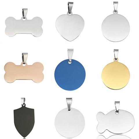  20 Bone Shaped Sublimation Blank Dog Tag. Double Sided!  Aluminum with Chain! : Pet Supplies