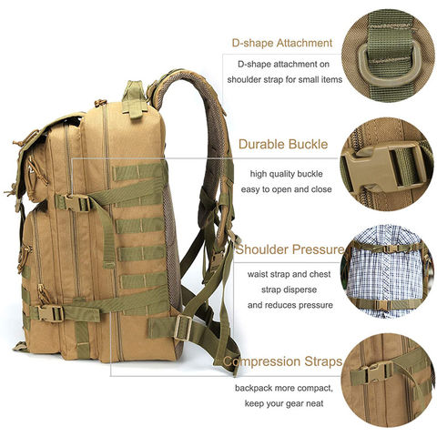 4 Pcs Expandable Molle Straps With Buckle Compression Straps Backpack  Accessory