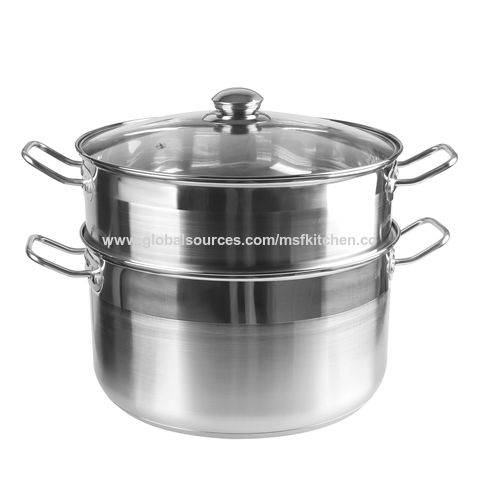 Buy Wholesale China Steamer Pot Oem Hot Selling Large Stainless Steel 2/3  Layer Restaurants Kitchenware Steamer Pot & Steamer Pot at USD 12.95