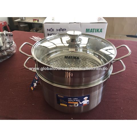 Buy Wholesale China Steamer Pot Oem Hot Selling Large Stainless Steel 2/3  Layer Restaurants Kitchenware Steamer Pot & Steamer Pot at USD 12.95