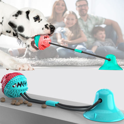 1pc Rubber Pet Dog Toy Interactive Dog Food Dispenser Ball