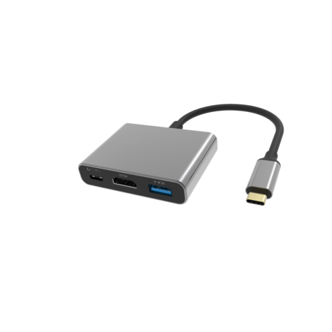 uni Adaptateur USB C vers HDMI, 3en1 Adaptateur Multiport AV