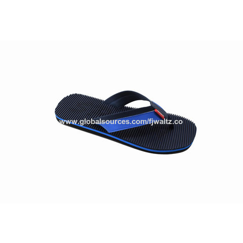 Sandales de plage pour hommes, semelle antidérapante, tongs de plage avec logo en relief sur la bride en PU