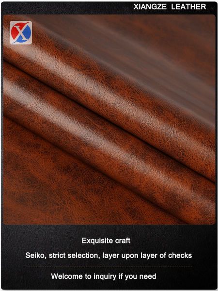 This kind of leather has the feel of genuine leather and is mainly used for sofa, car seat,handbags supplier